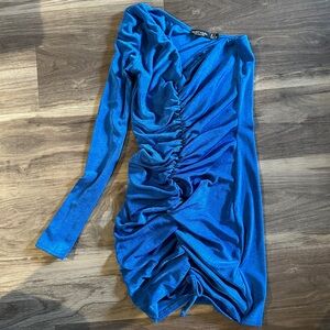 Nastygal One-Shoulder Shinny mini Dress